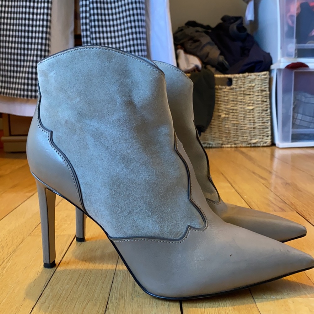 Sam Edelman Grey Western Boots